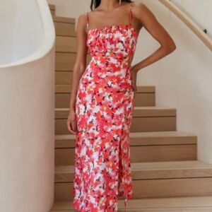 Floral Spaghetti Strap Dress